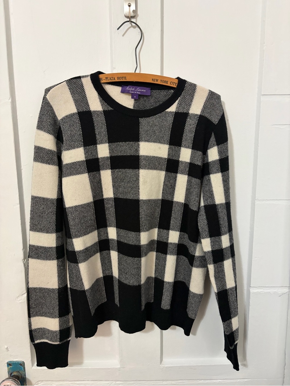Ralph Lauren Purple Label
Men's Plaid Cashmere-Wool Sweater